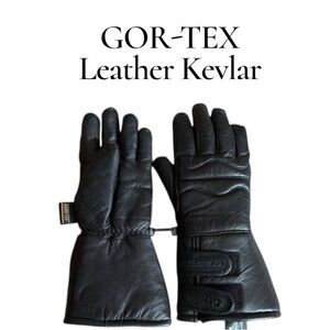 GORE-TEX Leather Kevlar Thinsulate Ski Snow Gloves Waterproof Men’s XS Unisex